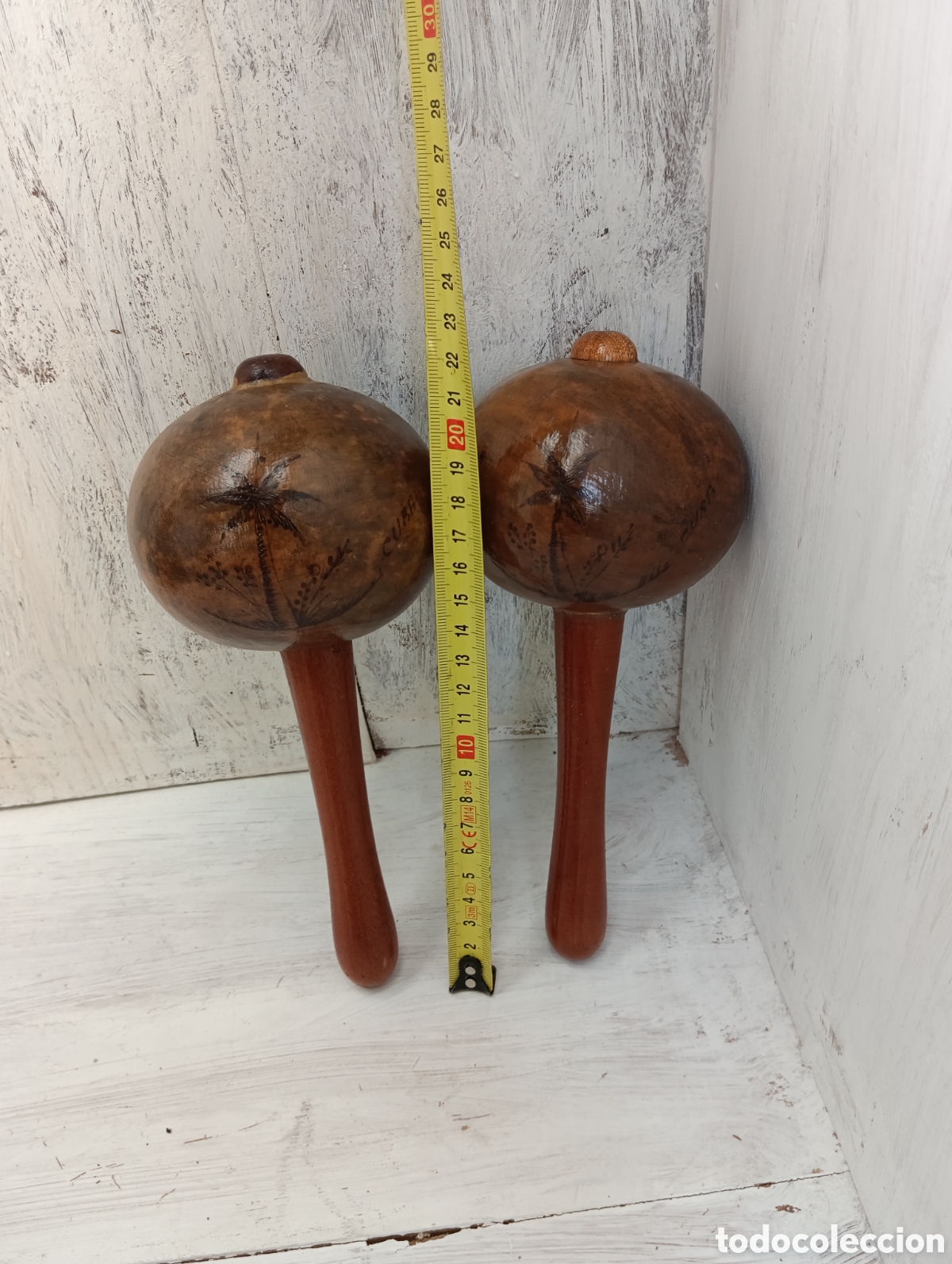 Instrumentos musicales: MARACAS ARTESANALES CUBA. - Foto 7