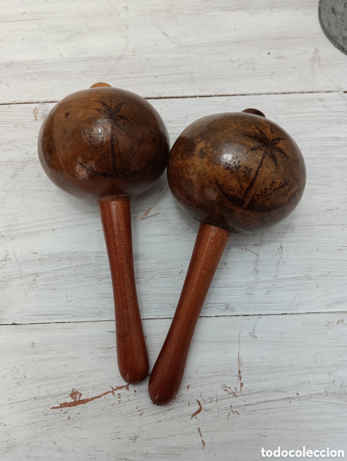 Instrumentos musicales: MARACAS ARTESANALES CUBA. - Foto 2