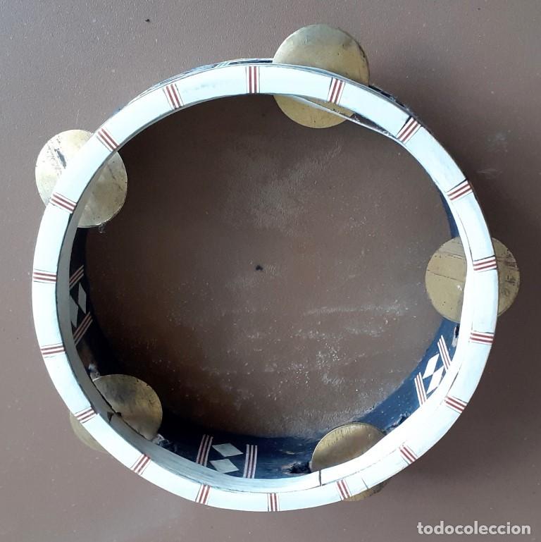 Instrumentos musicales: Pandereta con incrustaciones - Foto 4
