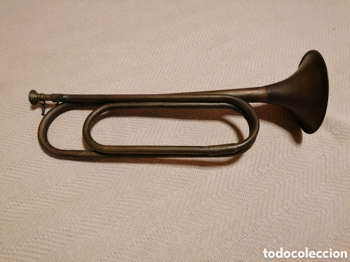 Instrumentos musicales: Corneta aut&eacute;ntica de laton - Foto 2