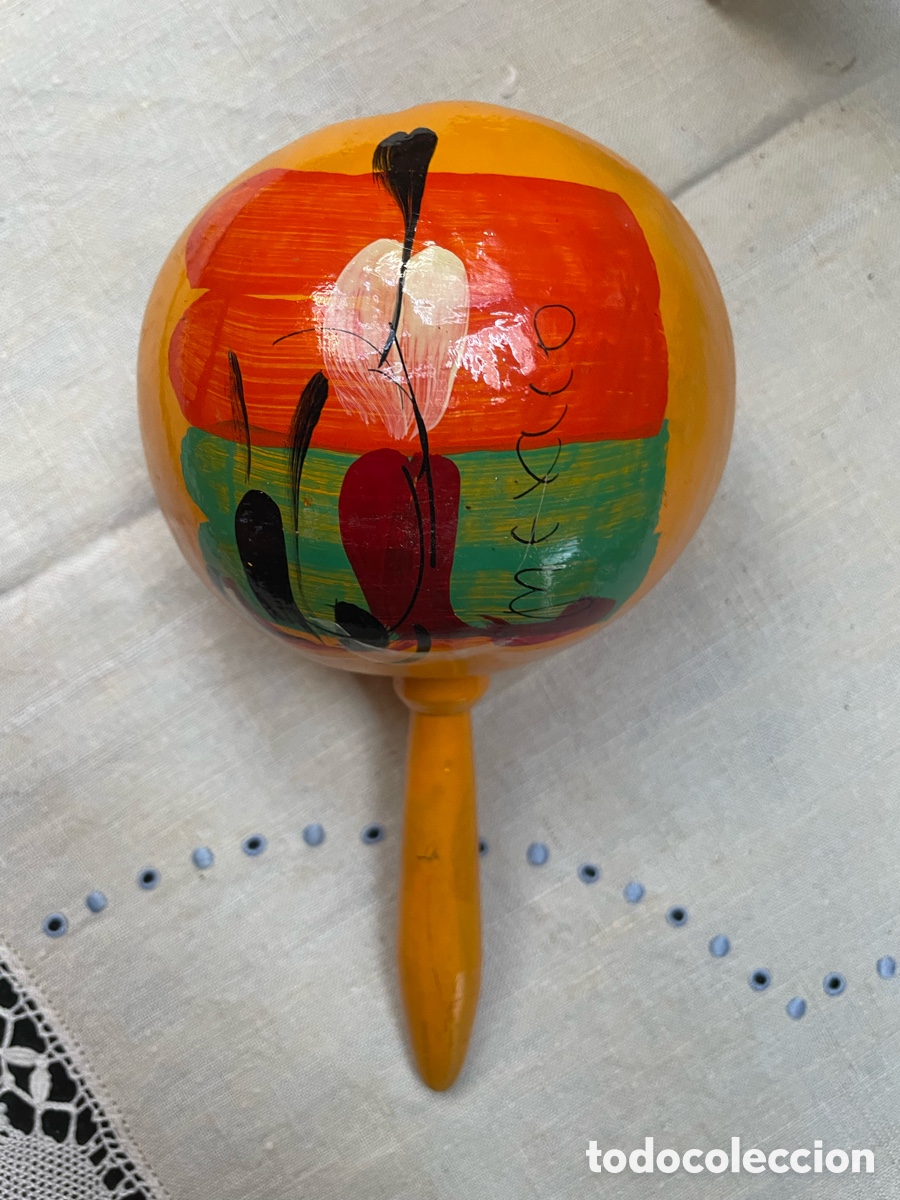 Instrumentos musicales: Maraca mexicana. Instrumento - Foto 1