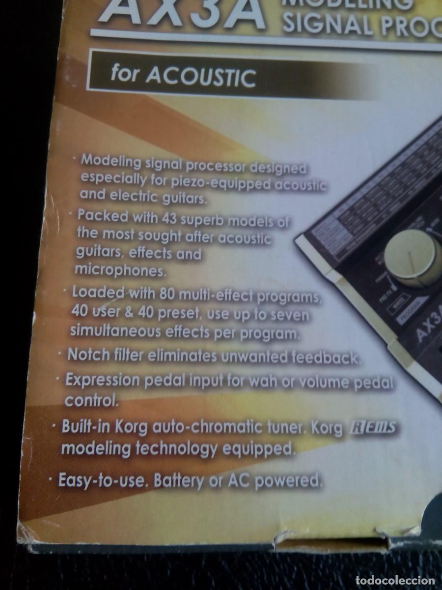 Instrumentos musicales: PROCESADOR DE SE&Ntilde;AL KORG TONEWORKS AX3A. MULTIEFECTOS PARA GUITARRA. - Foto 2