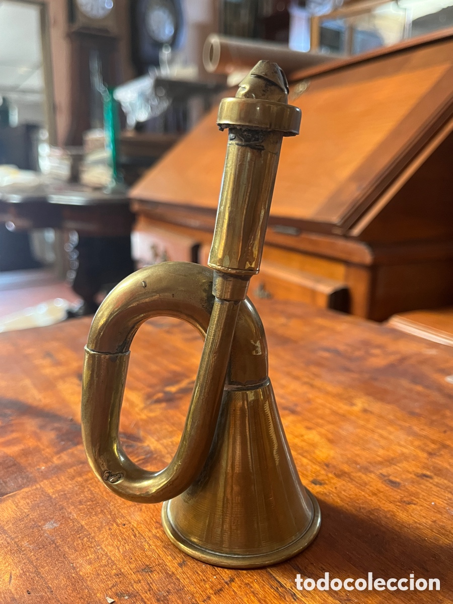 Instrumentos musicales: Cornetin de caza. Antiguo. - Foto 2