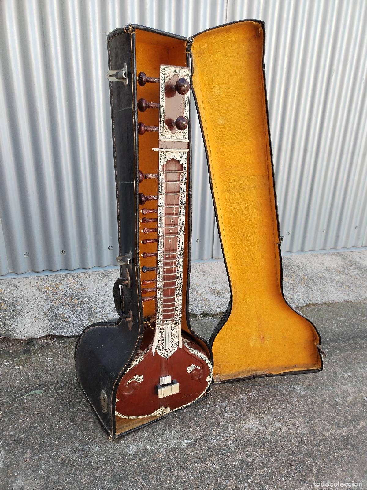 Instrumentos musicales: sitar musical indio para restaurar - Foto 3