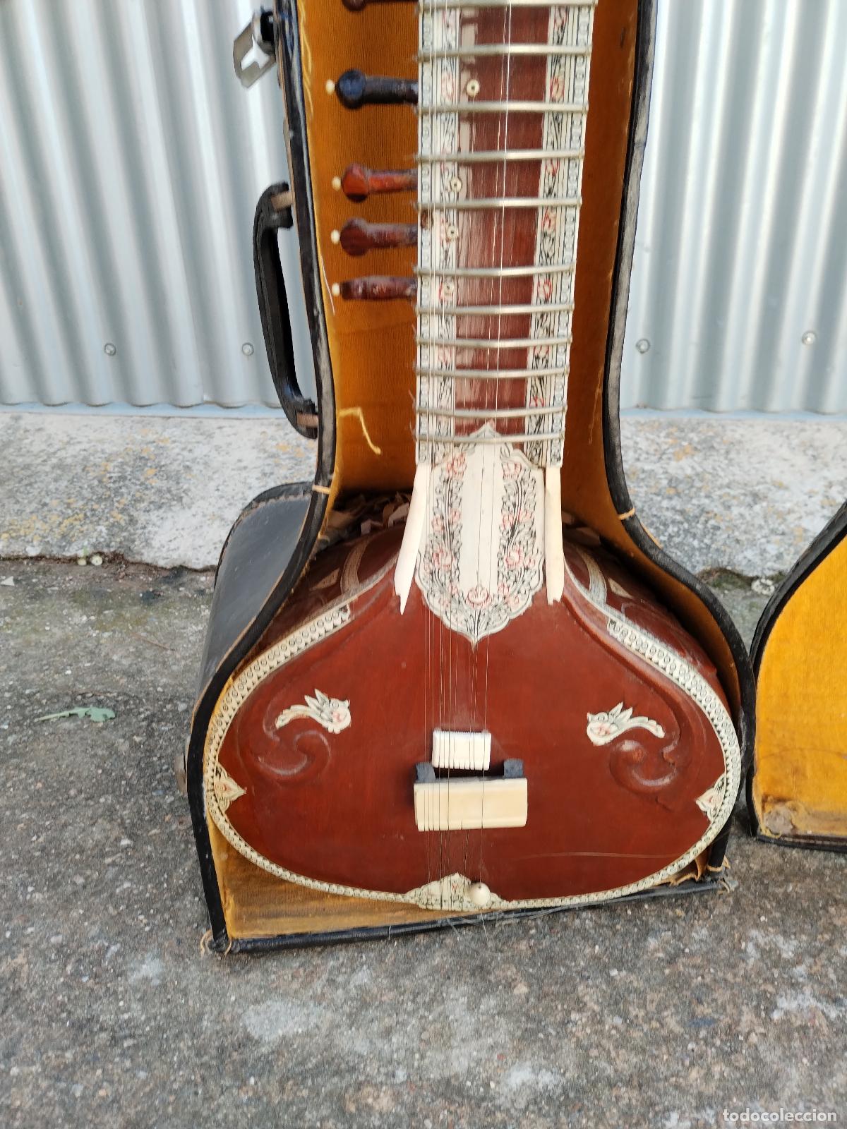 Instrumentos musicales: sitar musical indio para restaurar - Foto 6