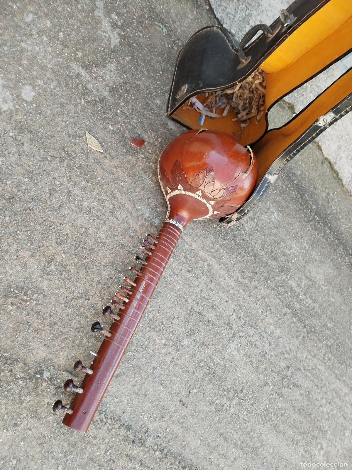 Instrumentos musicales: sitar musical indio para restaurar - Foto 9