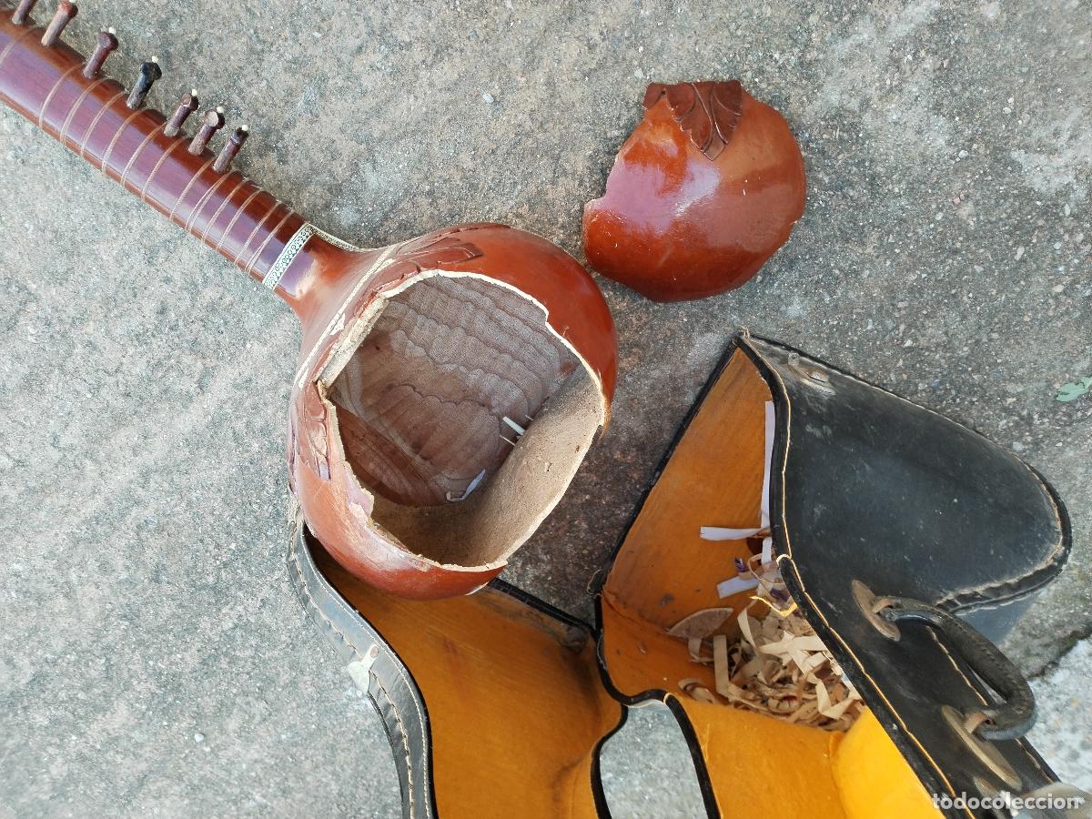 Instrumentos musicales: sitar musical indio para restaurar - Foto 10