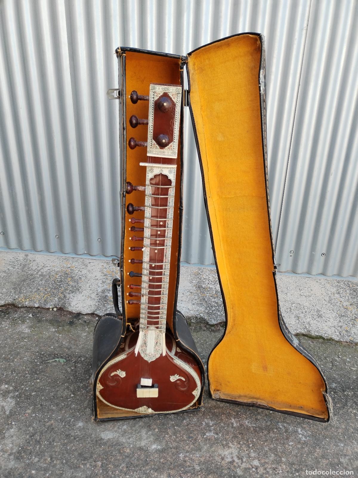 Instrumentos musicales: sitar musical indio para restaurar - Foto 15