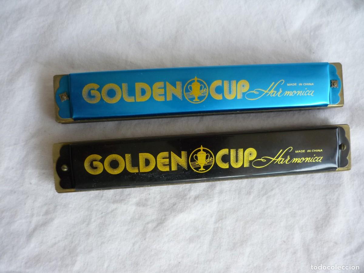 Instrumentos musicales: 2 arm&oacute;nicas Golden Cup - Foto 2