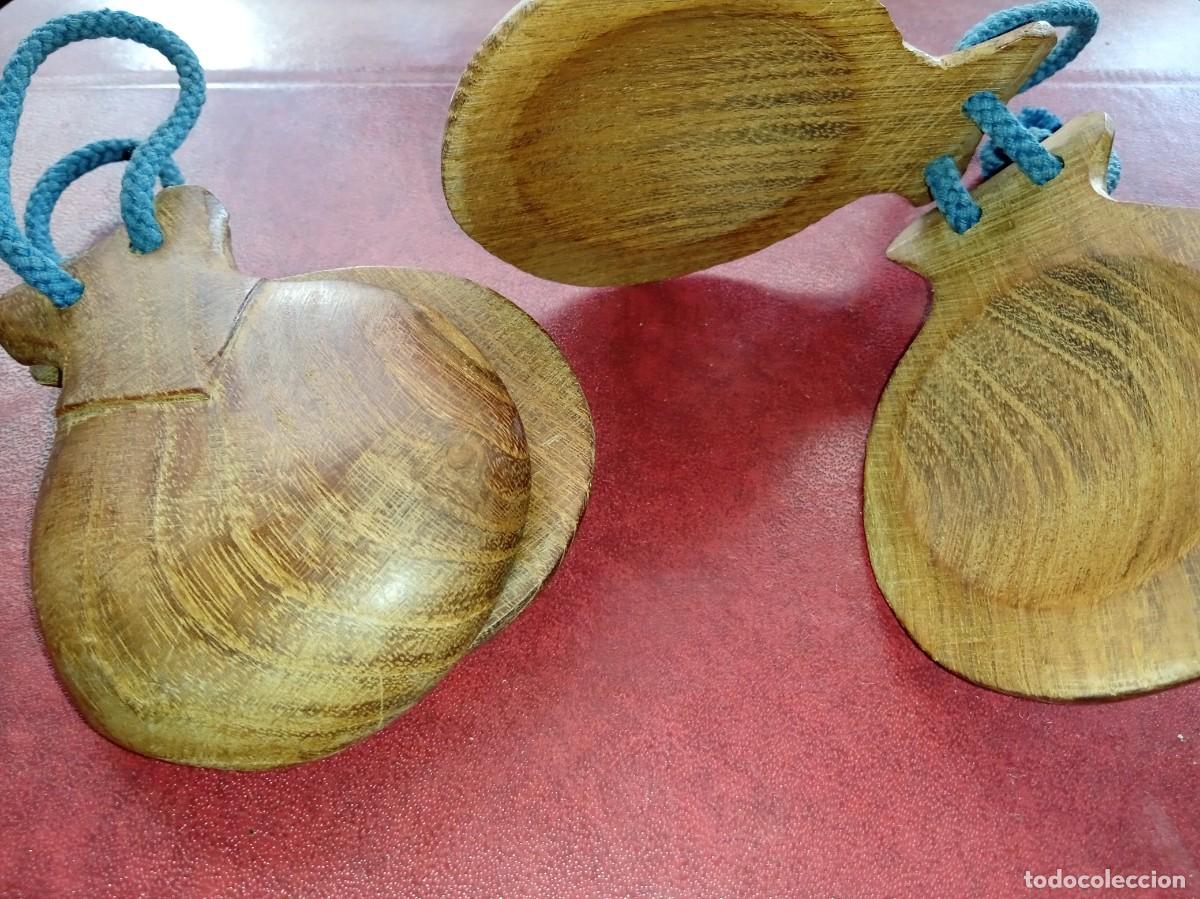 Instrumentos musicales: Antiguas CASTA&Ntilde;UELAS de Madera. - Foto 3