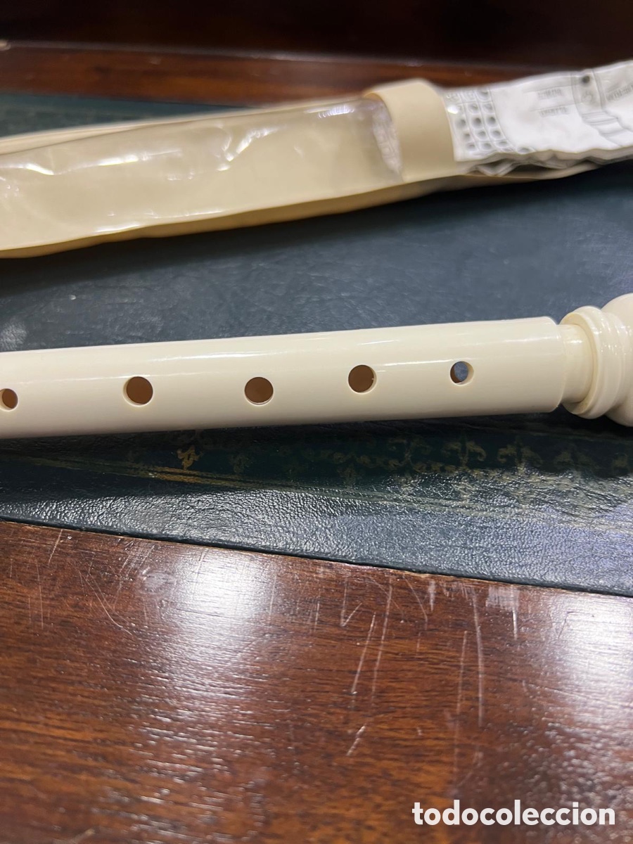 Instrumentos musicales: Flauta antigua con su funda - Foto 5