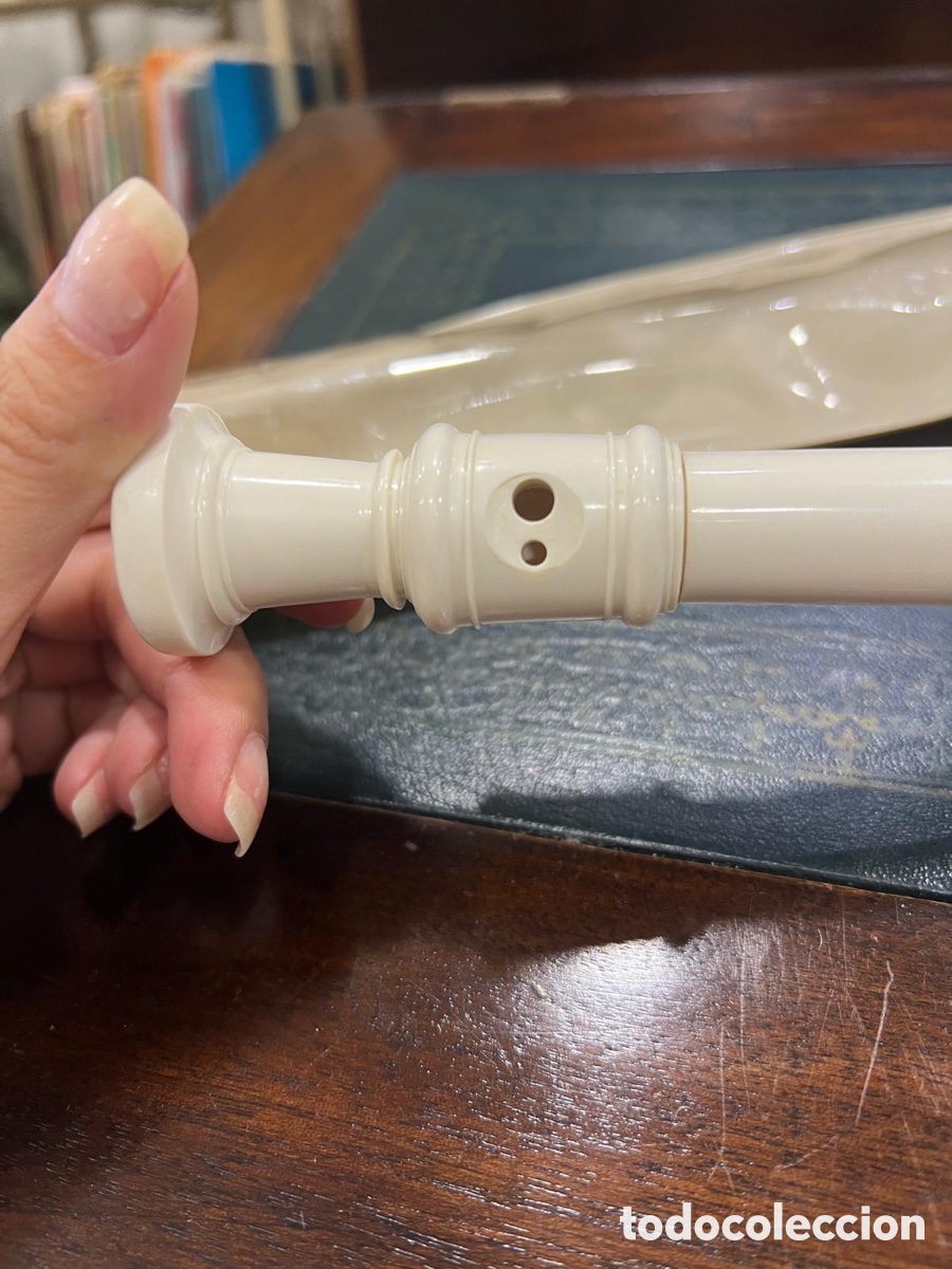 Instrumentos musicales: Flauta antigua con su funda - Foto 7
