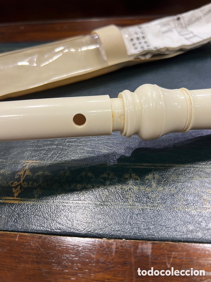 Instrumentos musicales: Flauta antigua con su funda - Foto 8