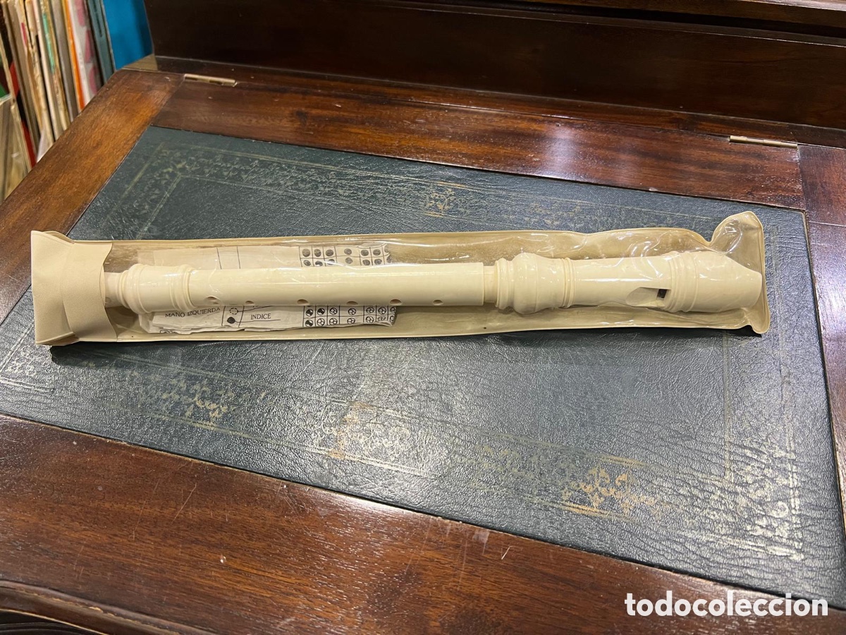 Instrumentos musicales: Flauta antigua con su funda - Foto 1