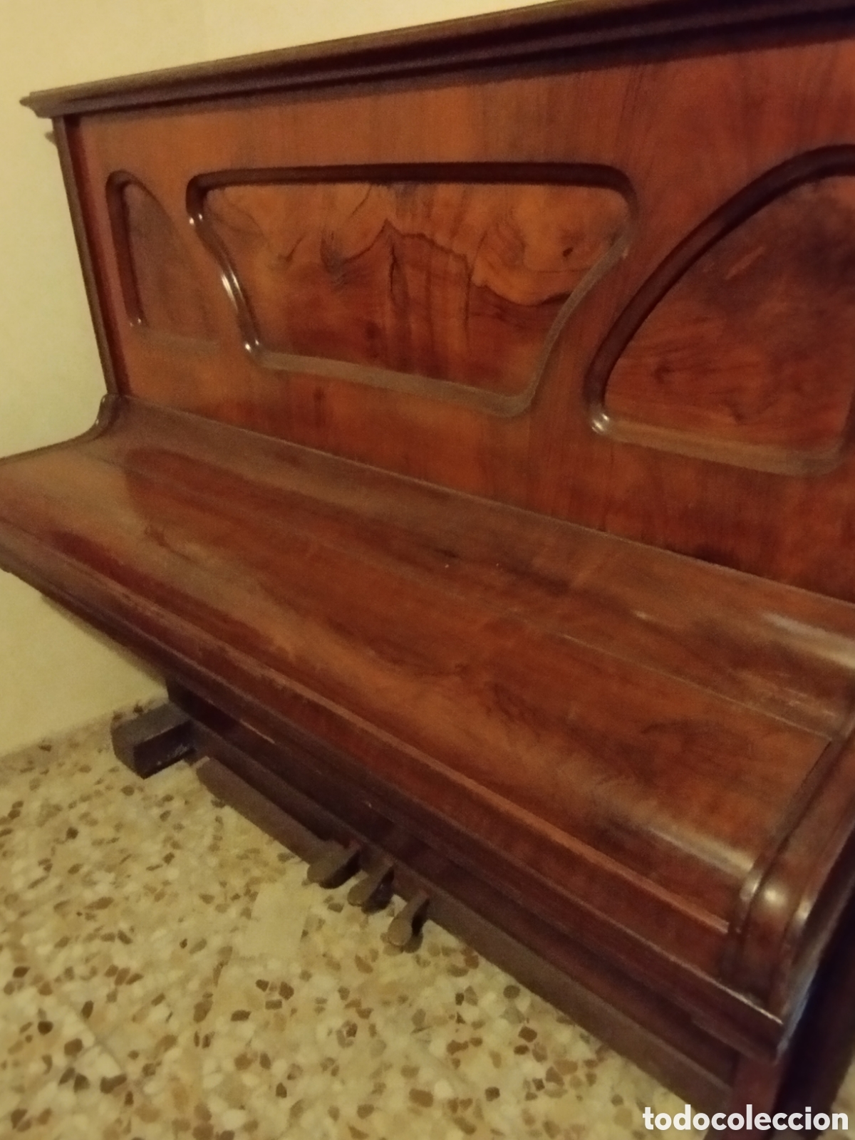 Instrumentos musicales: Piano de pared antiguo - Foto 4
