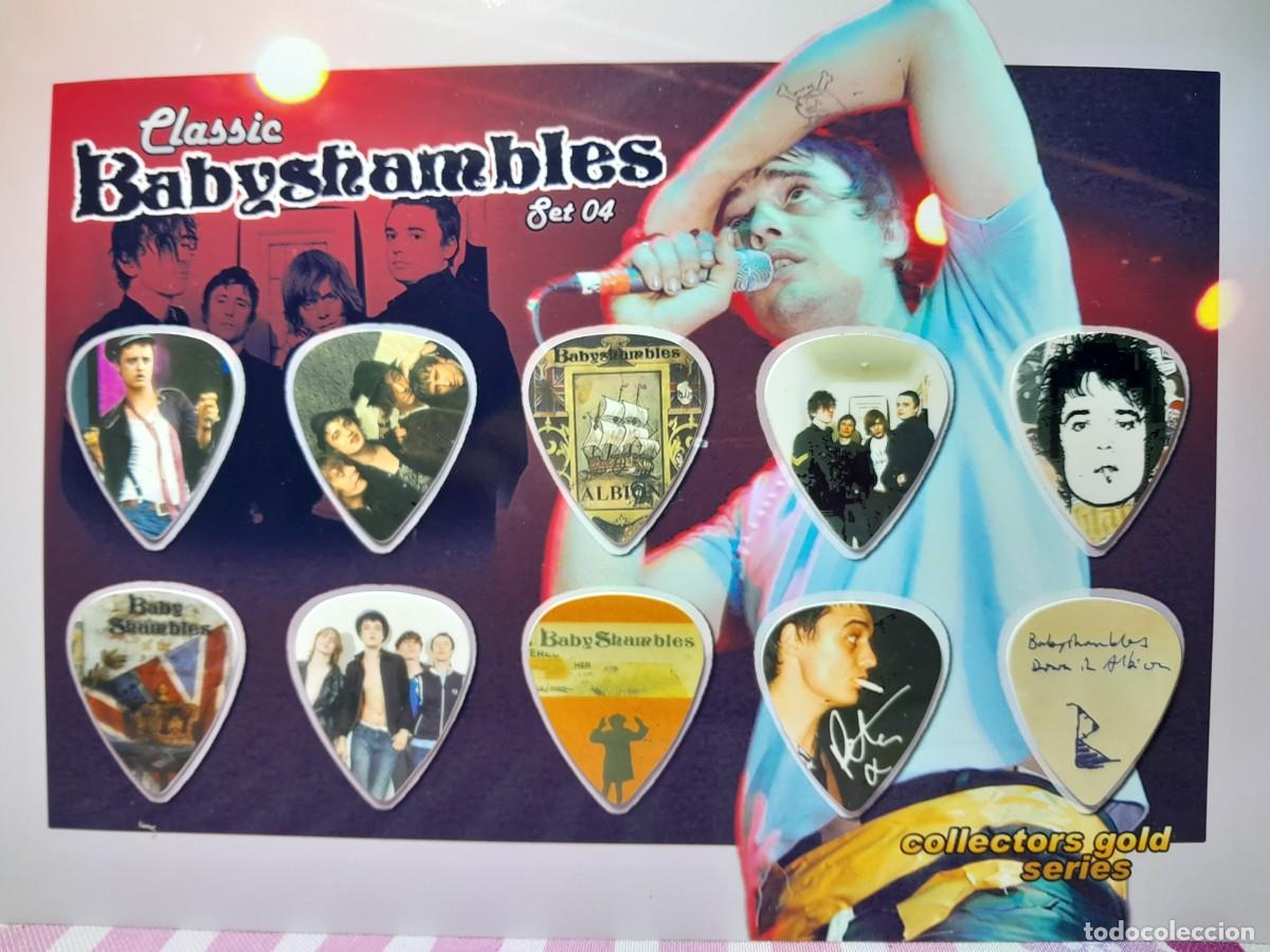 Instrumentos musicales: BABYSHAMBLES. COLECCI&Oacute;N DE 10 P&Uacute;AS DE GUITARRA. - Foto 1