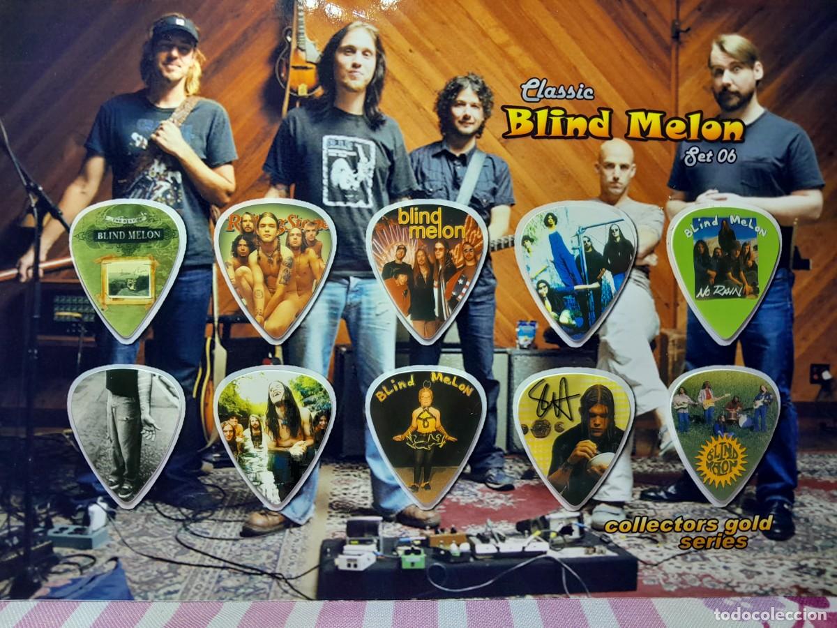 Instrumentos musicales: BLIND MELON. COLECCI&Oacute;N DE 10 P&Uacute;AS DE GUITARRA. - Foto 1