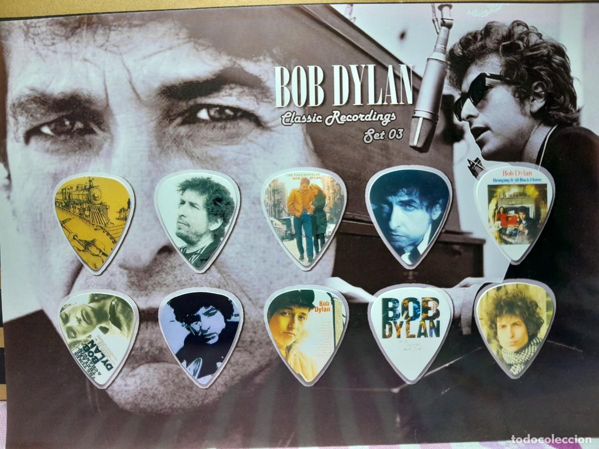 Instrumentos musicales: BOB DYLAN. COLECCI&Oacute;N DE 10 P&Uacute;AS DE GUITARRA. - Foto 1
