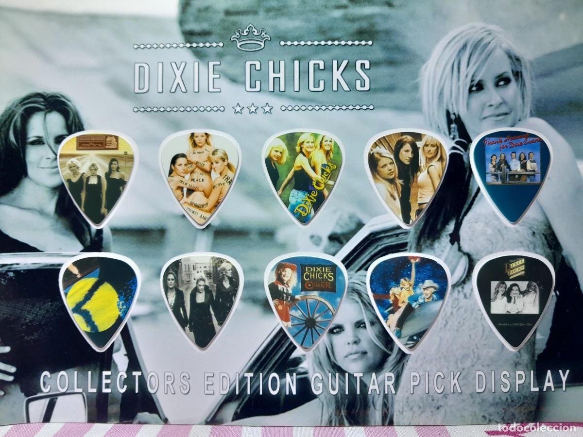 Instrumentos musicales: DIXIE CHICKS. COLECCI&Oacute;N DE 10 P&Uacute;AS DE GUITARRA. - Foto 1