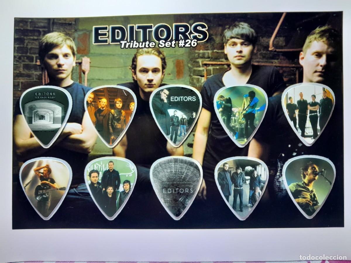 Instrumentos musicales: EDITORS. COLECCI&Oacute;N DE 10 P&Uacute;AS DE GUITARRA. - Foto 1