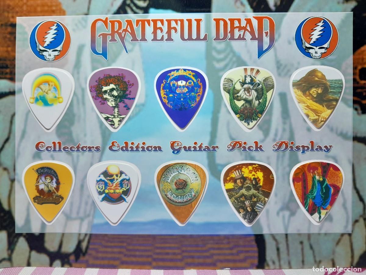 Instrumentos musicales: GRATEFUN DEAD. COLECCI&Oacute;N DE 10 P&Uacute;AS DE GUITARRA. - Foto 1
