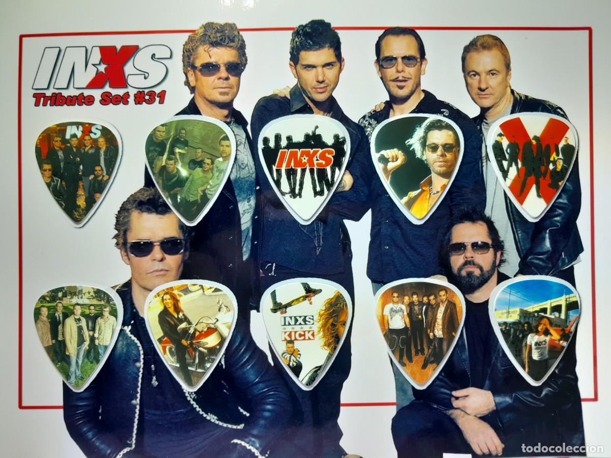 Instrumentos musicales: INXS. COLECCI&Oacute;N DE 10 P&Uacute;AS DE GUITARRA. - Foto 1