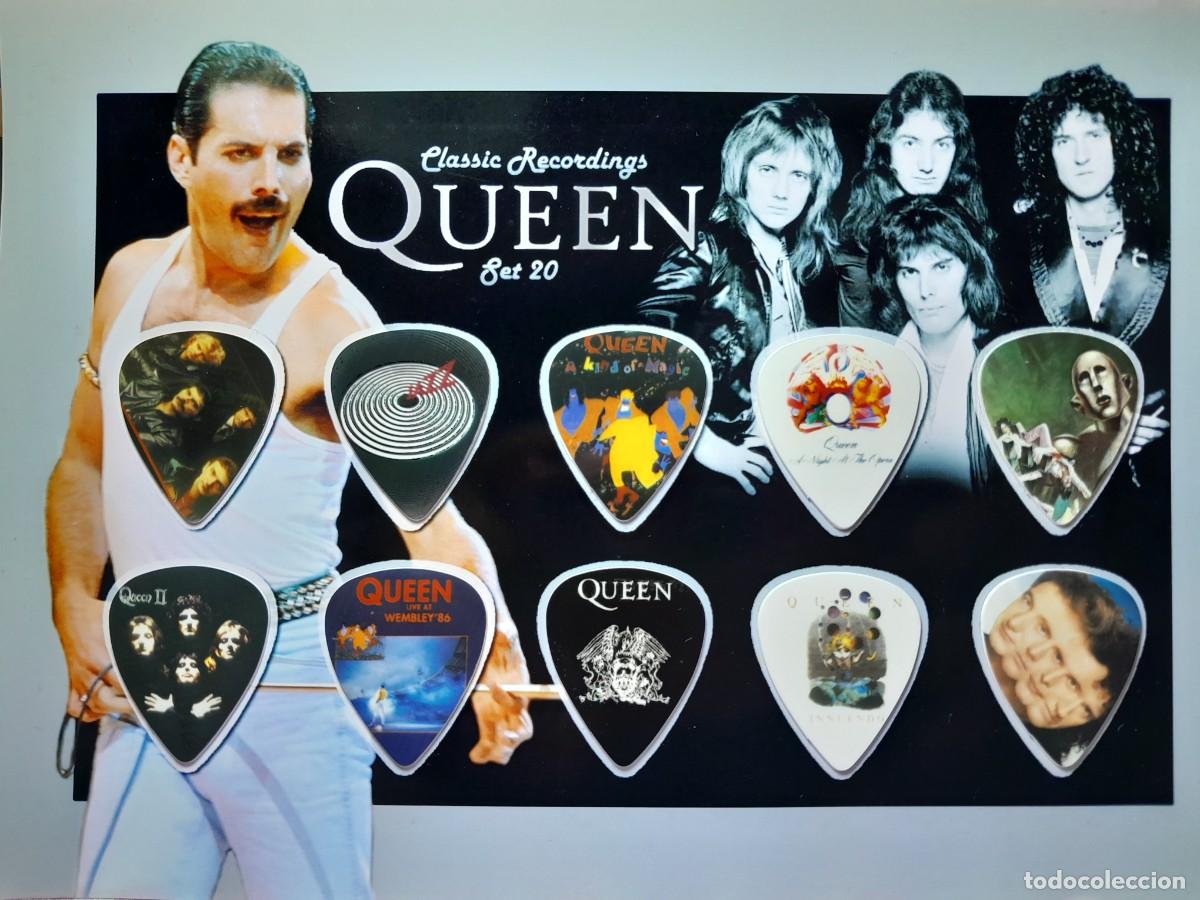 Instrumentos musicales: QUEEN. COLECCI&Oacute;N DE 10 P&Uacute;AS DE GUITARRA. - Foto 1