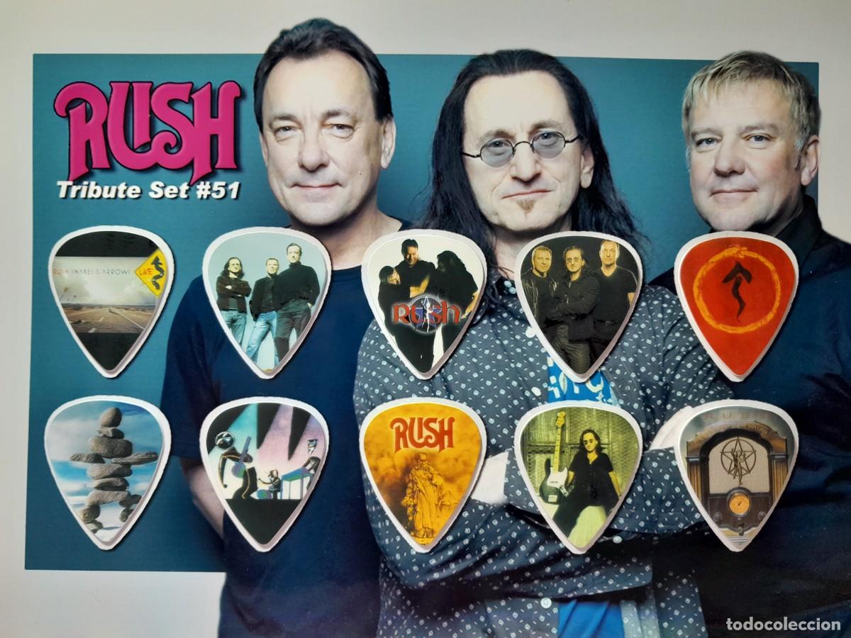 Instrumentos musicales: RUSH. COLECCI&Oacute;N DE 10 P&Uacute;AS DE GUITARRA. - Foto 1