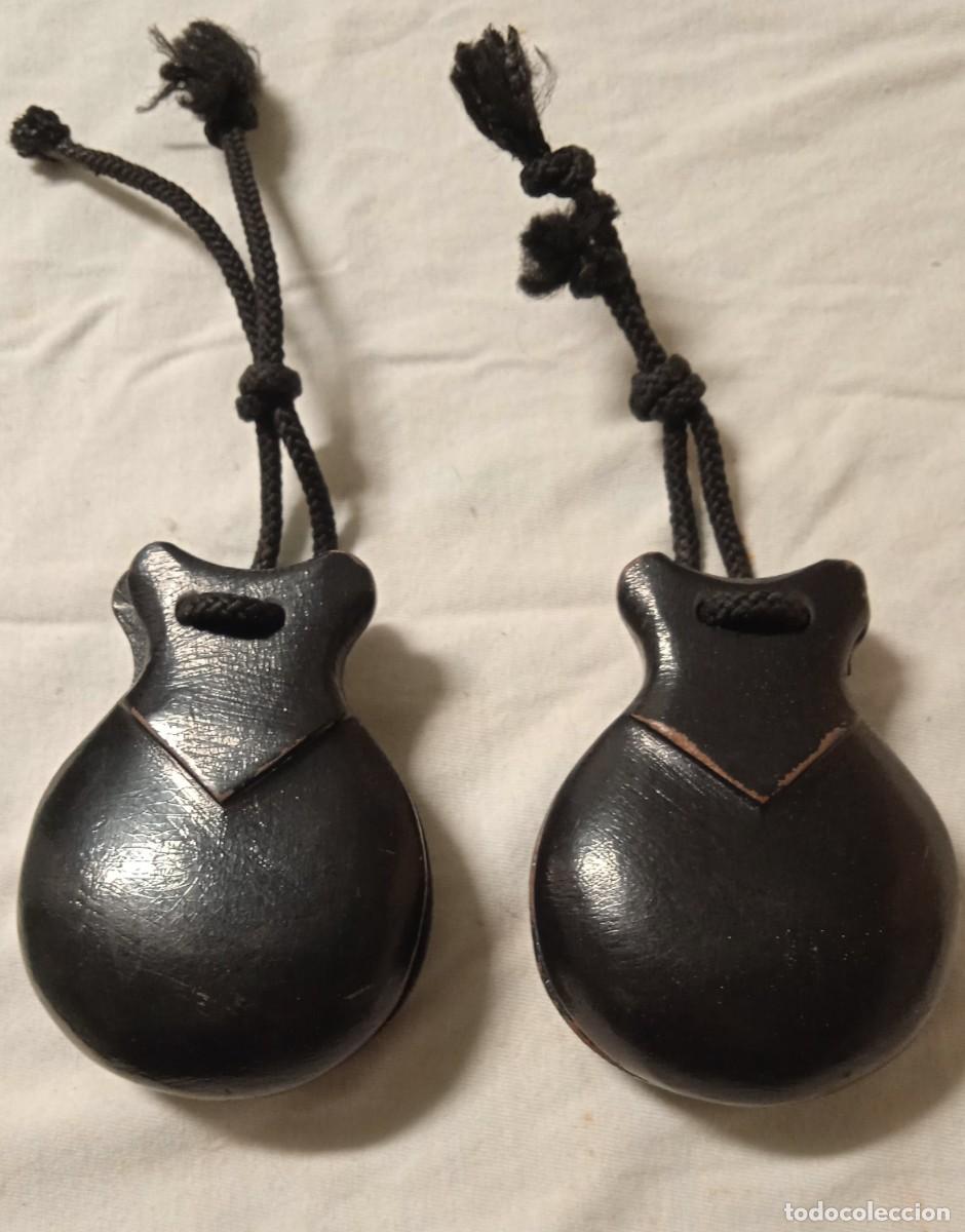 Instrumentos musicales: Pareja Casta&ntilde;uelas madera. - Foto 2