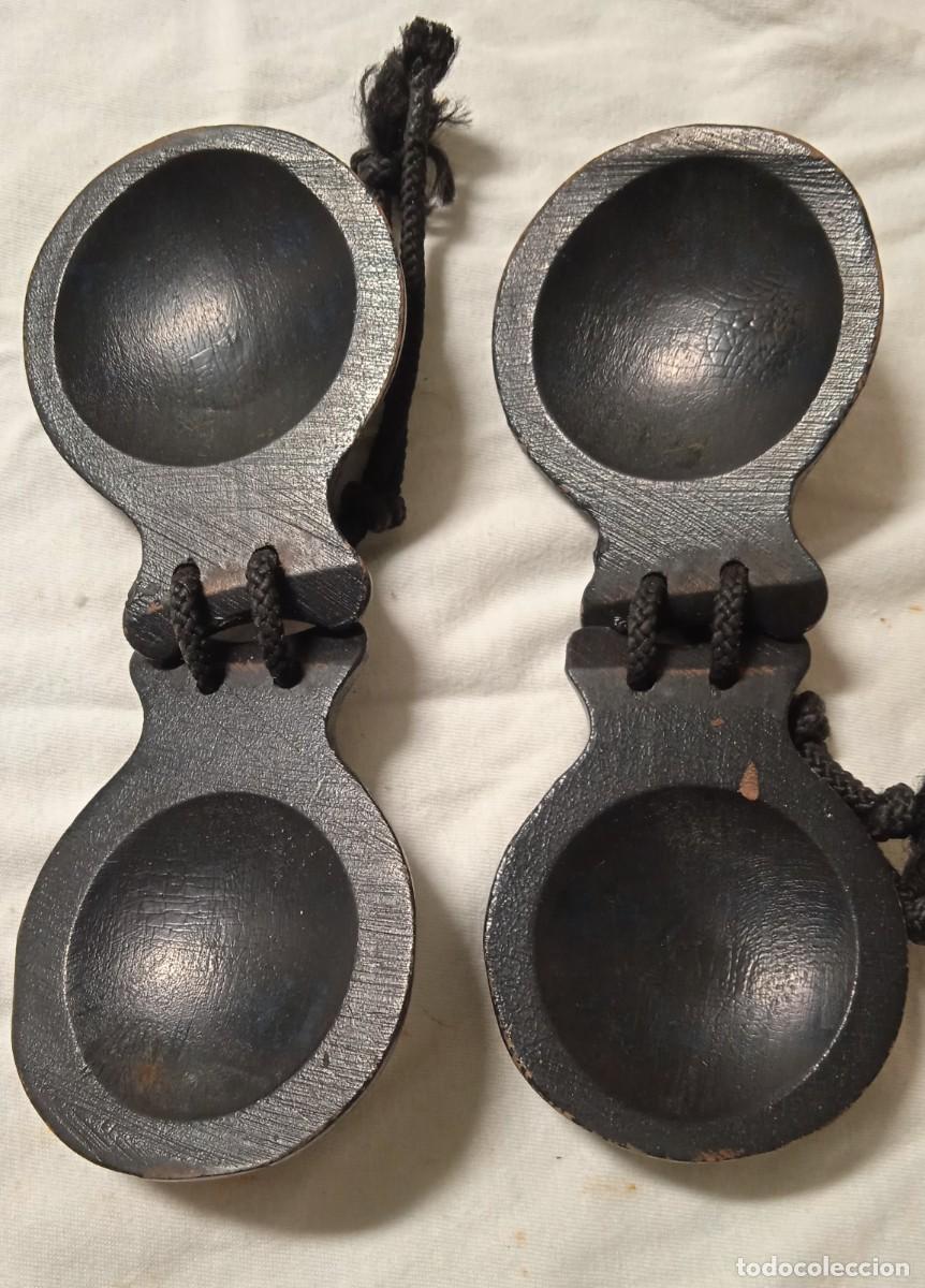 Instrumentos musicales: Pareja Casta&ntilde;uelas madera. - Foto 3