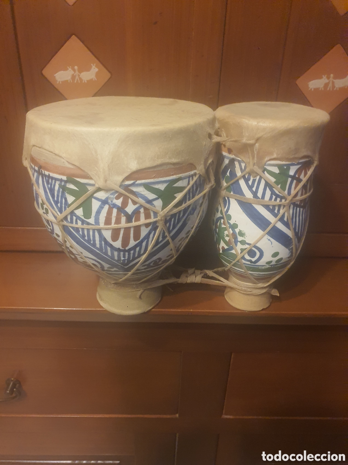 Instrumentos musicales: Timbal con cer&aacute;mica y piel - Foto 1