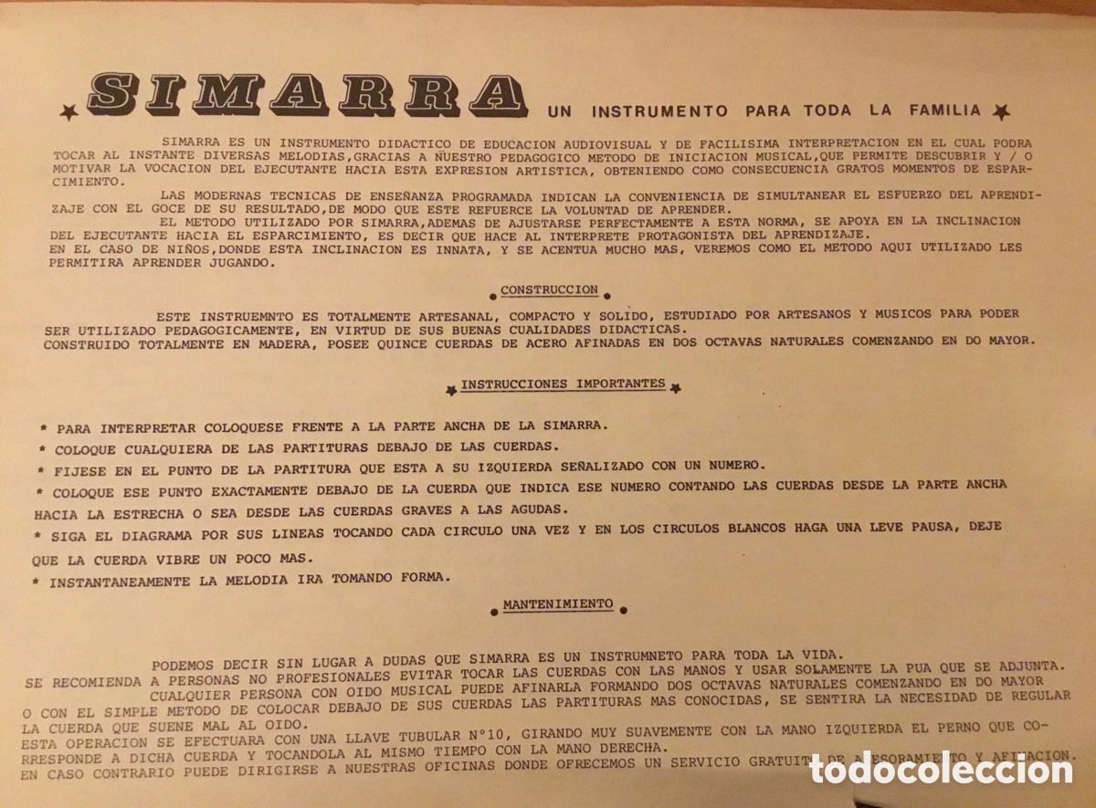 Instrumentos musicales: SIMARRA CON PARTITURAS Y PUA - Foto 3