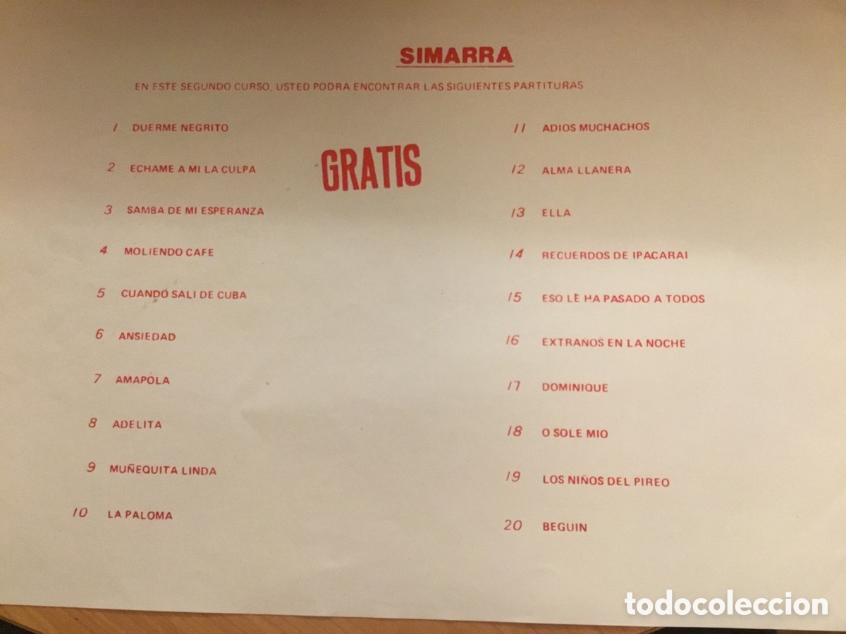 Instrumentos musicales: SIMARRA CON PARTITURAS Y PUA - Foto 6