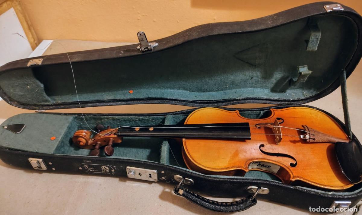 Instrumentos musicales: antiguo violin El Tesoro (202) con estuche - Foto 1