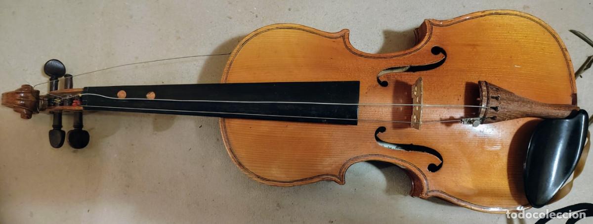 Instrumentos musicales: antiguo violin El Tesoro (202) con estuche - Foto 2