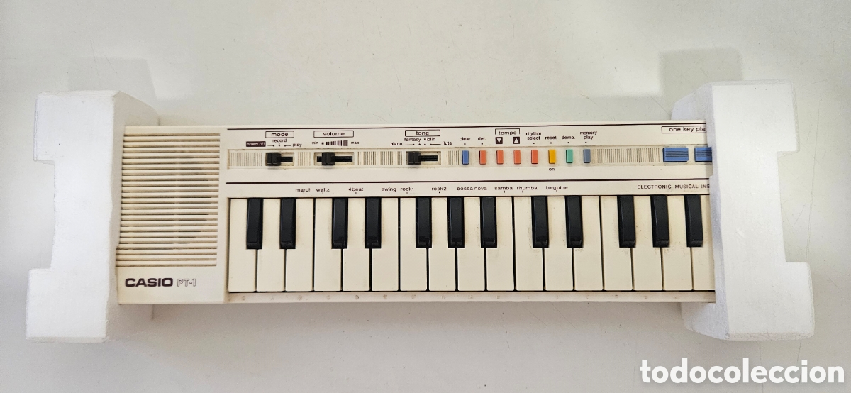 Instrumentos musicales: Teclado Casio PT-1 a&ntilde;os 80 funcionando - Foto 2