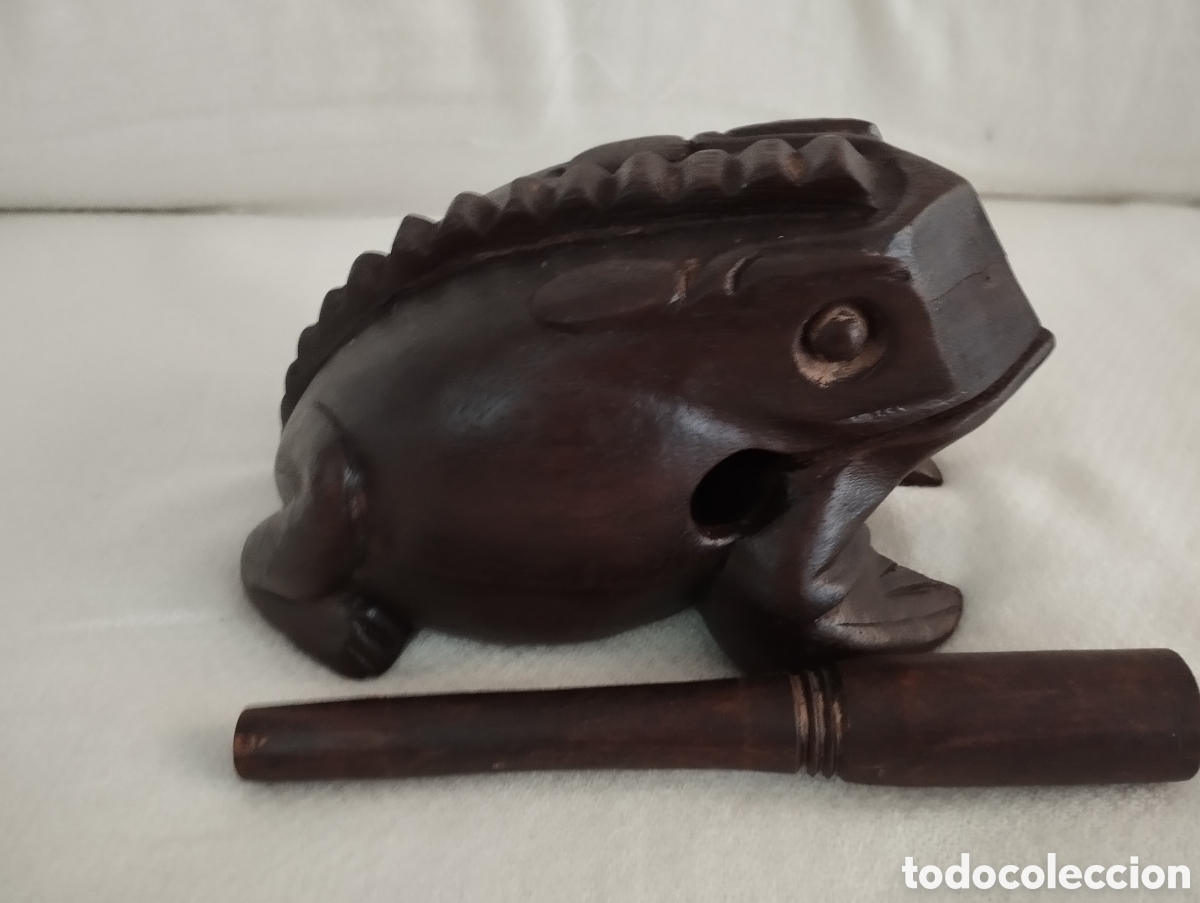 Instrumentos musicales: Gran Rana Musical Madera. - Foto 3