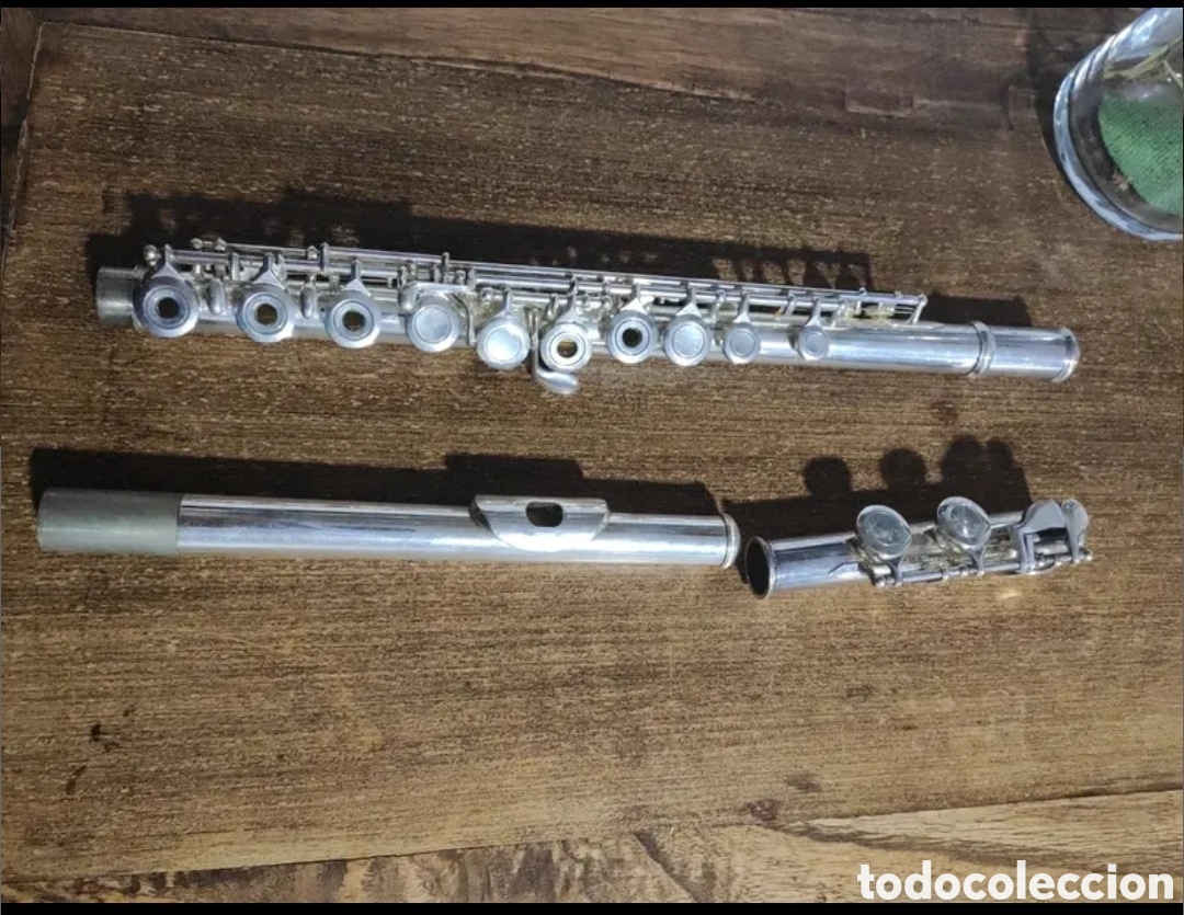 Instrumentos musicales: Antigua flauta travesera - Foto 4