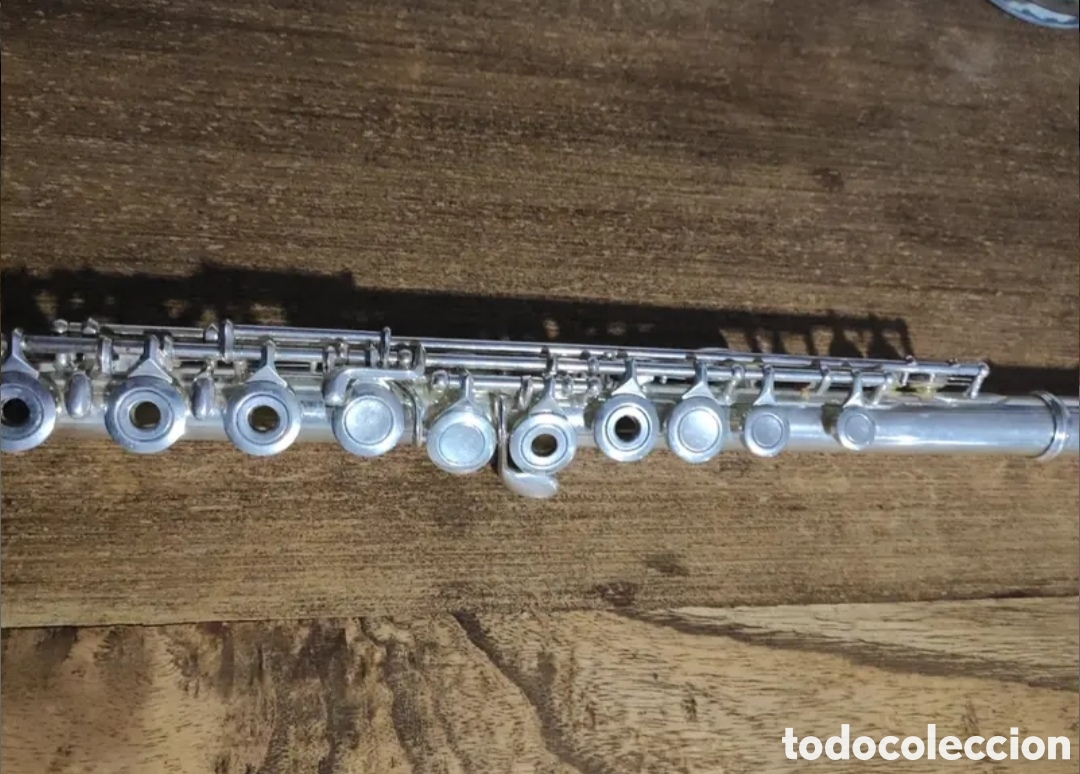 Instrumentos musicales: Antigua flauta travesera - Foto 6
