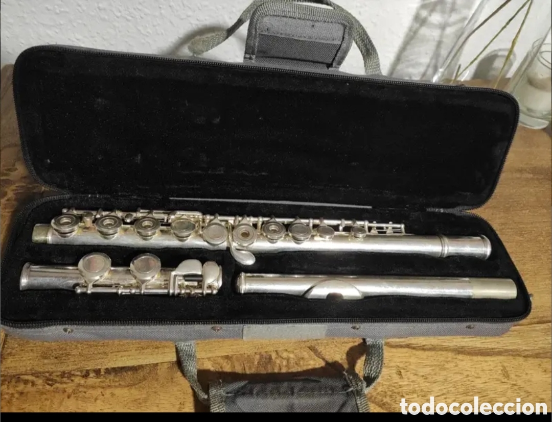 Instrumentos musicales: Antigua flauta travesera - Foto 1