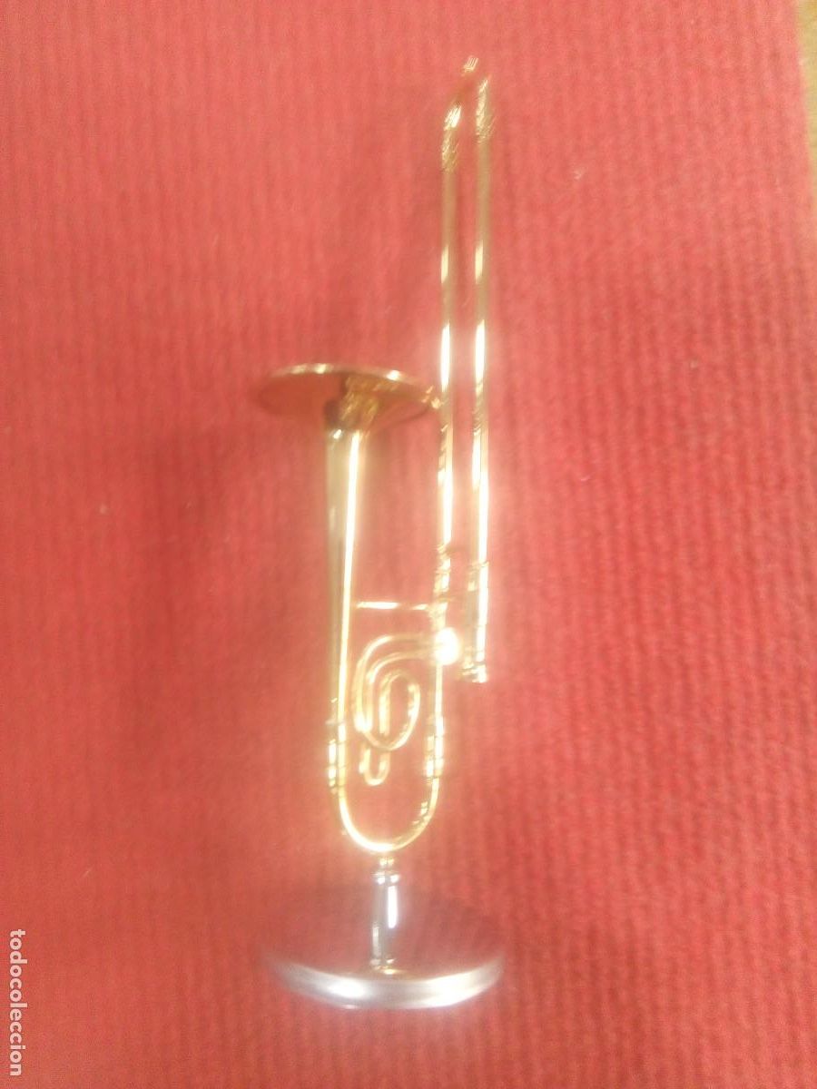 Instrumentos musicales: TROMB&Oacute;N LAT&Oacute;N MINIATURA CON ESTUCHE - Foto 1