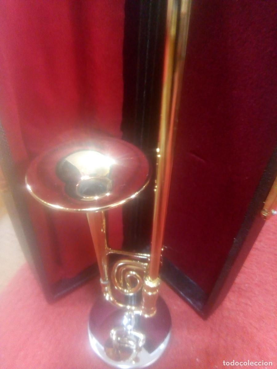 Instrumentos musicales: TROMB&Oacute;N LAT&Oacute;N MINIATURA CON ESTUCHE - Foto 3