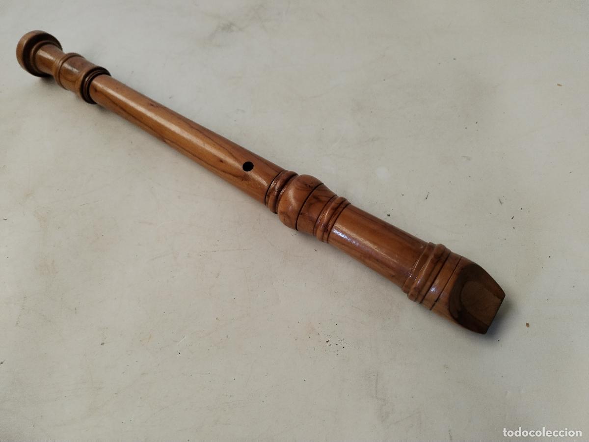 Instrumentos musicales: antigua flauta soprano - c129 - Foto 1