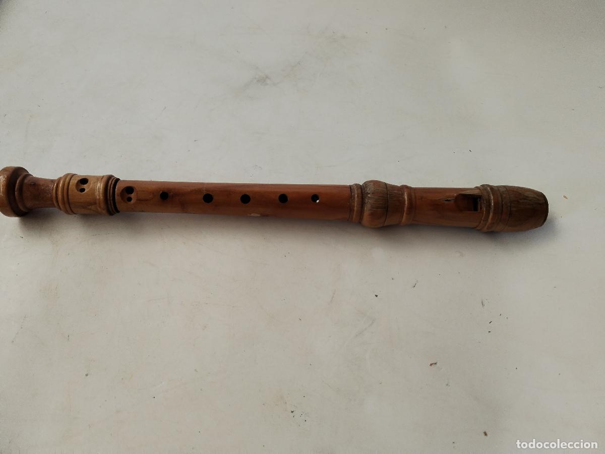 Instrumentos musicales: antigua flauta soprano - c129 - Foto 2