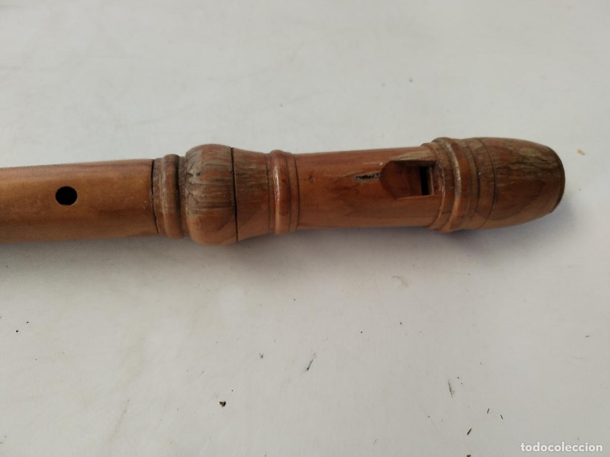Instrumentos musicales: antigua flauta soprano - c129 - Foto 3