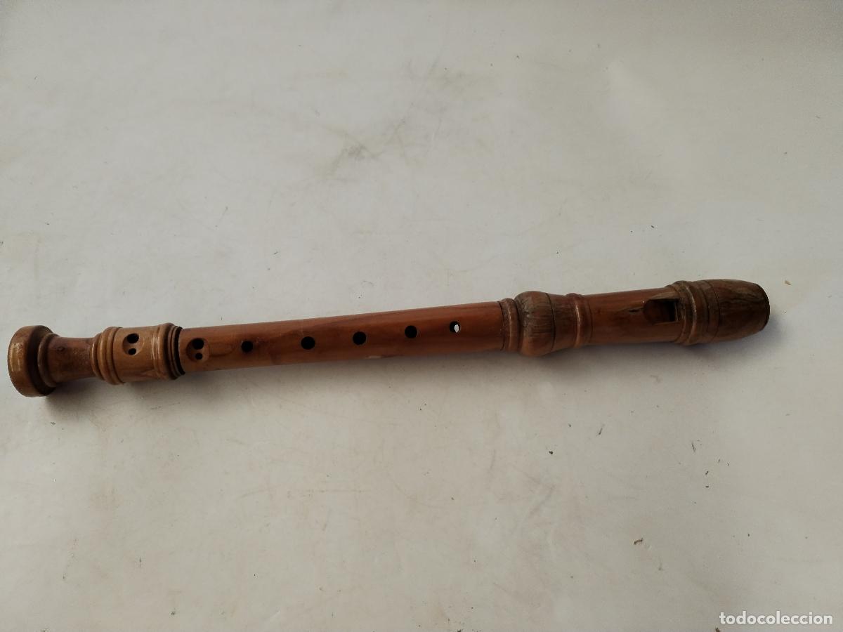 Instrumentos musicales: antigua flauta soprano - c129 - Foto 4