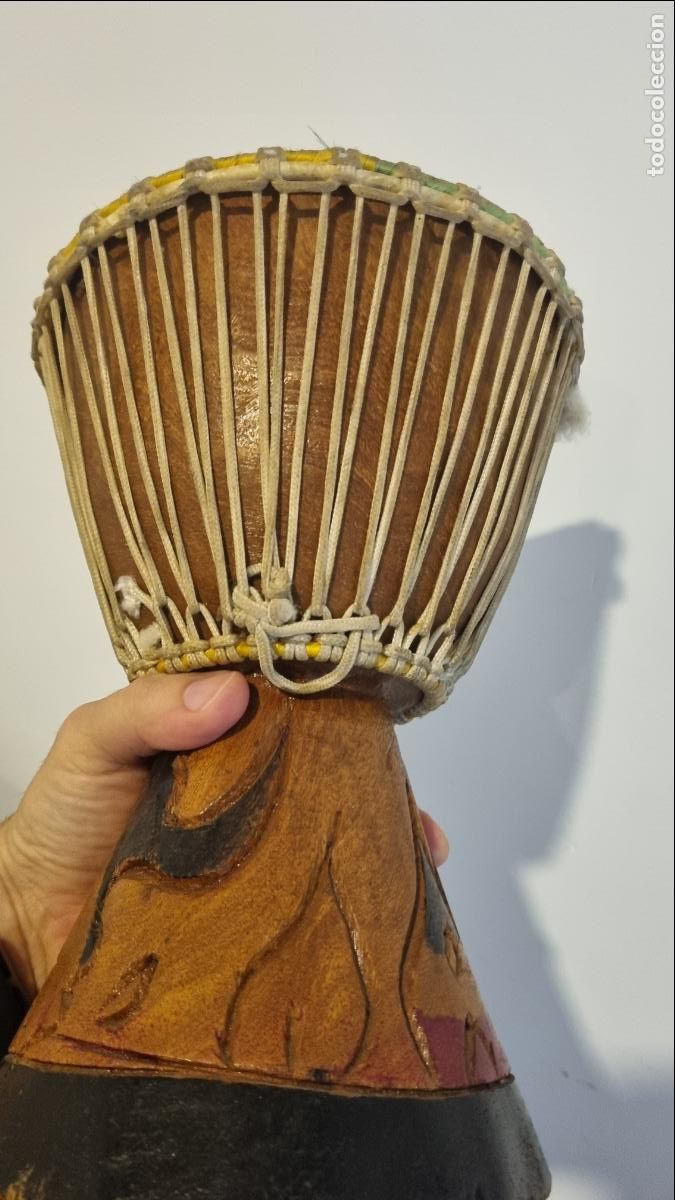 Instrumentos musicales: DJEMBE Africano, tallado a mano - Foto 2