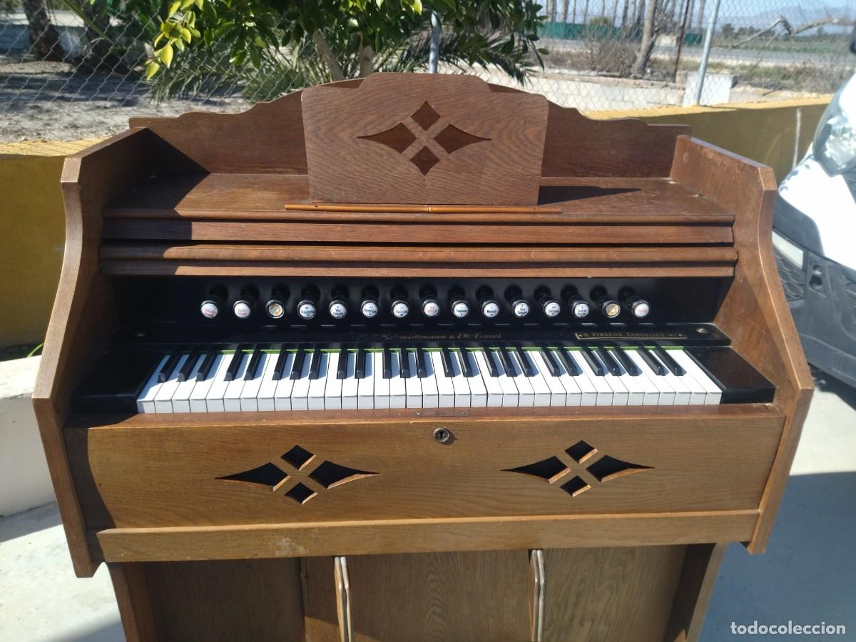 Instrumentos musicales: Antiguo Armonio El. schmidtmann & co. - Foto 9