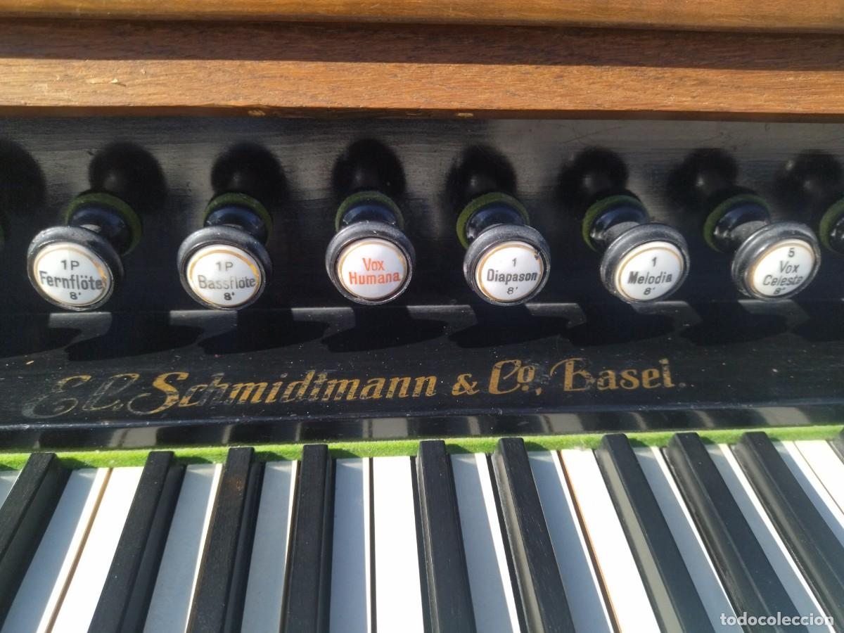Instrumentos musicales: Antiguo Armonio El. schmidtmann & co. - Foto 14