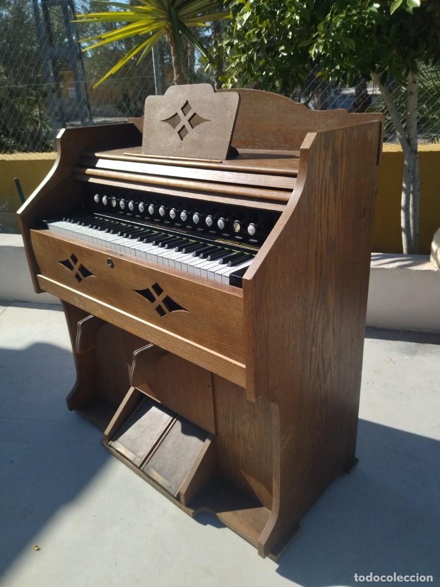 Instrumentos musicales: Antiguo Armonio El. schmidtmann & co. - Foto 17